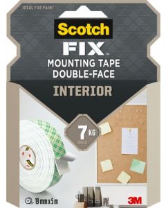 3M Scotch-FIX™ Double-Sided Interior Mounting Tape 4496G-1950-P, 19 mm x 5 m, 1 Roll/Pack