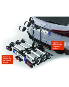 ΣΧΑΡΑ ΠΟΔΗΛΑΤΟΥ Fabbri Bike Rack For Towbar 3 Bikes E-bike Gitano Special Foldable Anti-theft