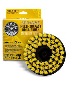 Chemical Guys Spinner Carpet Drill Brush, Medium Duty Yellow