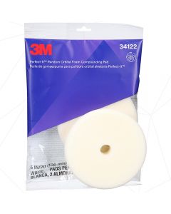 3M™ Perfect-It™ Random Orbital Foam Compounding Pad, White, 130 mm (5 in), 1τμχ