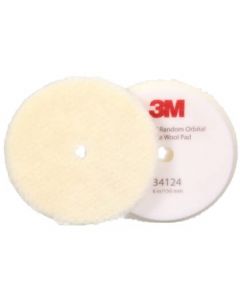 3M™ Perfect-It™ Random Orbital Wool Compounding Pad, Coarse, White, 150 mm (6 in), 1τμχ