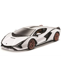 Bburago 1/18 Plus Lamborghini SIÁN FKP 37 BLACK-WHITE