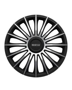 Sparco Treviso ΤΑΣΙΑ ΑΥΤΟΚΙΝΗΤΟΥ 15” Black Silver σετ 4τμχ