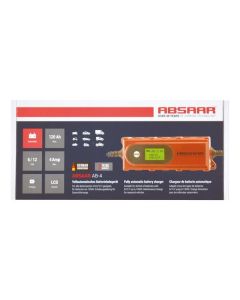 Absaar Φορτιστής Μπαταρίας Αυτοκινήτου 6/12V AB-4 