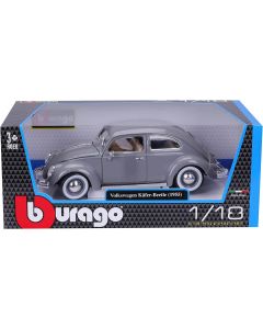 Bburago PLUS 1/18 VOLKSWAGEN KAFER-BEETLE (1955) GREY