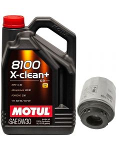 MOTUL 8100 X-clean+ 5W30 5lt + MANN&HUMMEL W 712/94 ΦΙΛΤΡΟ ΛΑΔΙΟΥ GROUP VW