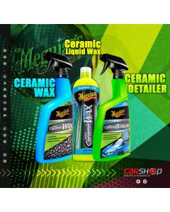 Meguiar's Hybrid Ceramic Wax 768ML + Hybrid Ceramic Detailer 768ML + Hybrid Ceramic Liquid Wax 473ML