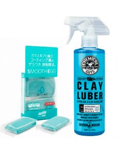 Chemical Guys Clay Luber Συνθετικό Λιπαντικό & Detailer Spray για Πηλό 473ml + SOFT99 SMOOTH EGG 2τμχ πλαστελίνης Clay Bar 