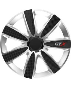 VERSACO Σετ Τάσια Αυτοκινήτου GTX Carbon 4τμχ 15" Μαύρο/Ασημί
