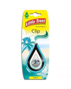 Αρωματικό αυτοκινήτου Little Trees Clip σε άρωμα Tropical Made in USA air freshener.